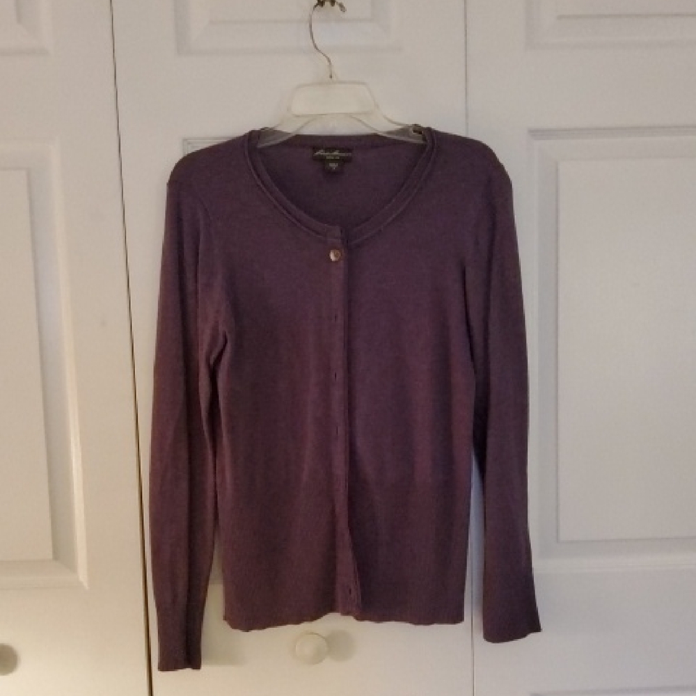 Eddie Bauer Purple Button Down Shirt